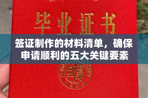 梅河口签证制作的材料清单，确保申请顺利的五大关键要素