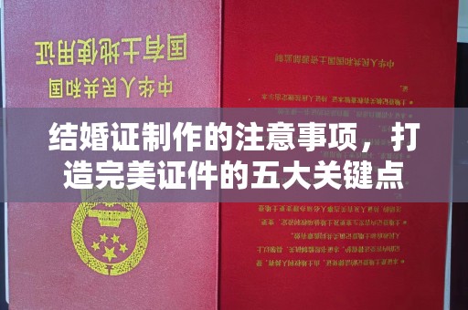 梅河口结婚证制作的注意事项，打造完美证件的五大关键点