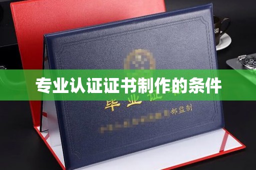梅河口专业认证证书制作的条件