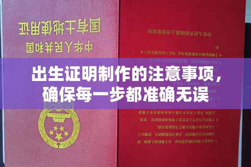 梅河口出生证明制作的注意事项，确保每一步都准确无误